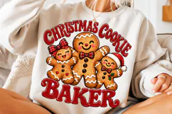 Christmas Gingerbread Family PNG |Christmas Cookie Baker Png Product Image 5