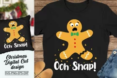 Oh Snap Svg, Christmas Cookie Svg, Funny Christmas Svg Product Image 1