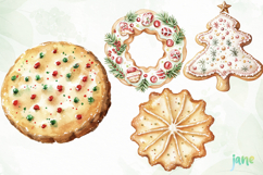 Christmas Cookie Clipart Sublimation Product Image 1