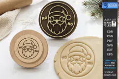 Christmas Cookie Stamp Laser Cut | Holiday Baking Press Product Image 1