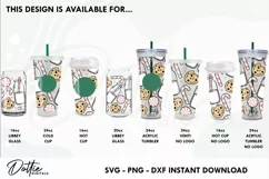 Christmas Milk And Cookies Starbucks Hot Cup Wrap SVG 16oz Product Image 3
