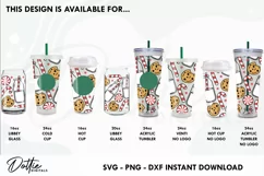 Milk N Cookies Wrap SVG | 24oz Starbucks Acrylic Tumbler Product Image 3