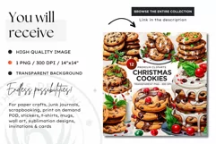 Christmas cookies png clipart, Christmas food Product Image 3