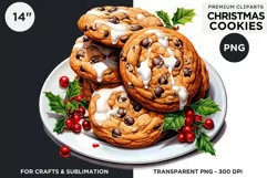Christmas cookies png clipart, Christmas food Product Image 1
