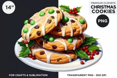 Christmas cookies png clipart, Christmas food Product Image 1