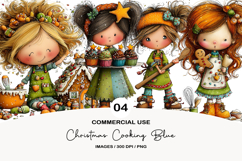 Christmas Cooking Blue Clipart Product Image 1