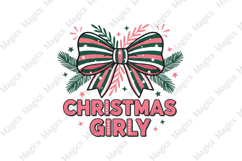 Christmas Coquette Bow PNG Product Image 1