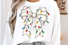 Christmas Coquette Bow PNG Product Image 2
