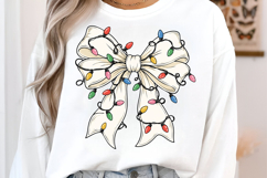 Christmas Coquette Bow PNG Product Image 2