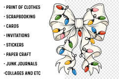 Christmas Coquette Bow PNG Product Image 3