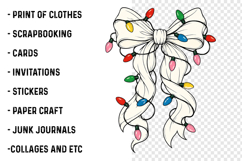 Christmas Coquette Bow PNG Product Image 3