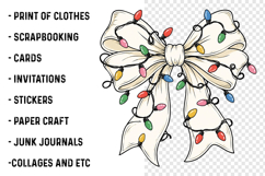 Christmas Coquette Bow PNG Product Image 3