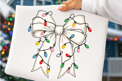 Christmas Coquette Bow PNG Product Image 4