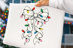 Christmas Coquette Bow PNG Product Image 4