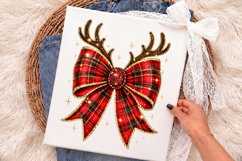 Christmas Coquette Bow Png,Coquette Christmas Glitter Png Product Image 2