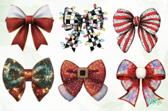 Christmas Coquette Bow Png Sublimation Product Image 7