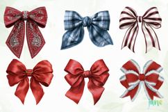 Christmas Coquette Bow Png Sublimation Product Image 6