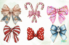 Christmas Coquette Bow Png Sublimation Product Image 5