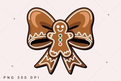 Christmas Coquette bow PNG,Christmas Sublimation Designs Product Image 1