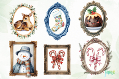 Christmas Coquette Frame Clipart Bundle Product Image 9
