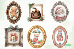 Christmas Coquette Frame Clipart Bundle Product Image 7