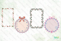 Christmas Coquette Frame SVG PNG Product Image 1
