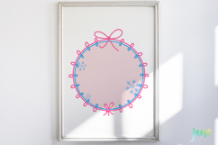 Christmas Coquette Frame SVG PNG Bundle Product Image 5