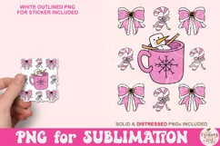 Coquette Christmas png, Coquette Bow Png, Christmas Tree Product Image 4