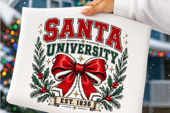 Christmas Coquette Santa Bow PNG Product Image 4