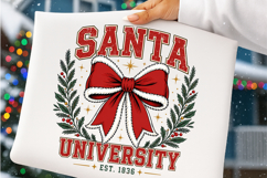 Christmas Coquette Santa Bow PNG Product Image 4