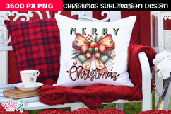 Christmas Coquette Sublimation Design