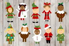 Cute Christmas Costume Clipart 10 pieces PNGs 300dpi Product Image 3