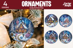 Christmas Cottage Ornament
