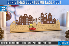 Christmas Countdown Laser Cut Bundle, Wooden Advent Calendar Product Image 7