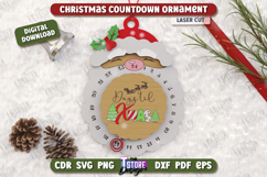 Christmas Countdown Laser Cut Bundle, Christmas Ornament SVG Product Image 4