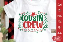 Christmas Cousin Crew SVG Cut File for Cricut or Silhouette