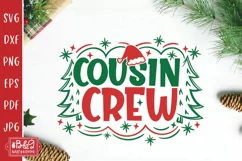 Christmas Cousin Crew SVG Cut File for Cricut or Silhouette