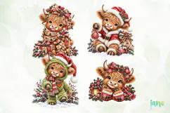Christmas Cow PNG Product Image 1