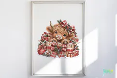 Christmas Cow PNG Product Image 2