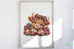 Christmas Cow PNG Product Image 2