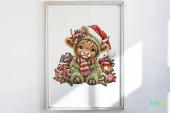 Christmas Cow PNG Product Image 2
