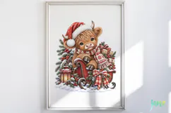 Christmas Cow PNG Product Image 2