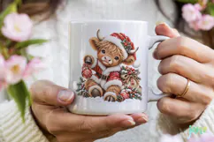 Christmas Cow PNG Product Image 4