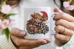 Christmas Cow PNG Product Image 4
