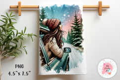 The Christmas Kitchen Towel, Kitchen Towel Sublimation Png, Tea Towel Png, Garden Flag