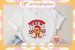 Retro Christmas crew svg / Cookies for Santa Svg Product Image 2