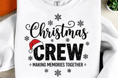 Christmas Crew Family Holiday Shirt Design PNG Product Image 1
