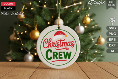 Christmas Crew SVG | Christmas Round Sign SVG | Xmas SVG Product Image 2