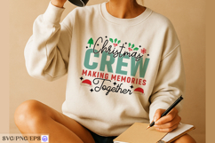 Christmas Crew SVG Making Memories Together Holiday Shirt Product Image 4
