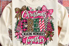 Christmas Crew PNG, Preppy Christmas PNG, Leopard Product Image 2